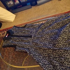 Betsey Johnson sleeveless B&W dress